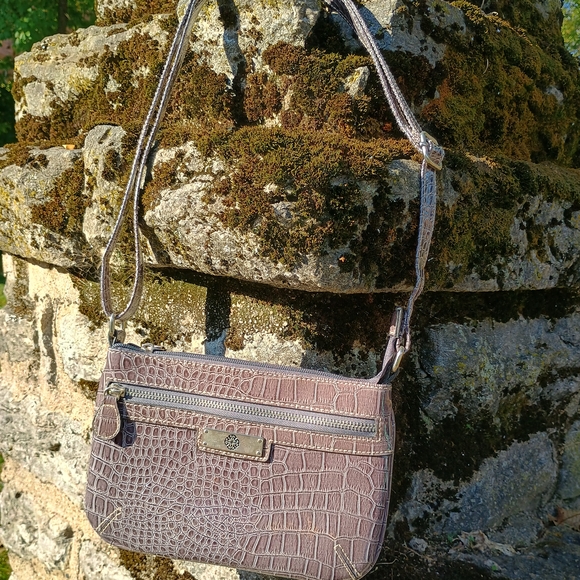 Treviso mock croc mini-crossbody bag w adjustable strap, Fall fashion, Fall boho - Picture 1 of 11